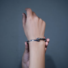 925 silver hug cuff kada