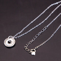 LOVE FOREVER SILVER PENDENT WITH LINK CHAIN