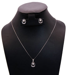 CZ GEOMETRIC MOP PENDENT SET