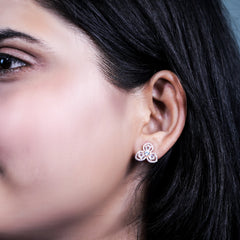 Floral Elegance Silver Pendant set