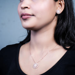 Silver Serenity Circle Necklace