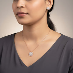 Silver Serenity Circle Necklace