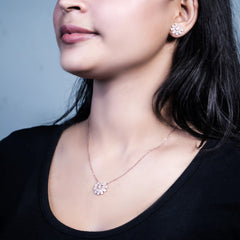 Classic Allure: 925 Silver Pendant set
