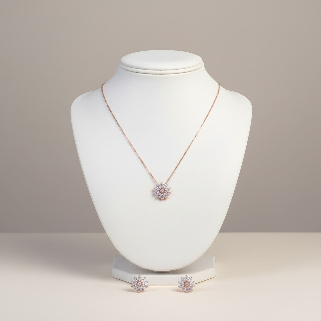 Classic Allure: 925 Silver Pendant set
