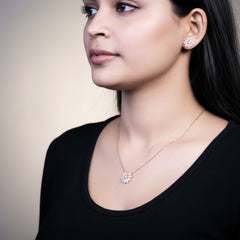 Classic Allure: 925 Silver Pendant set