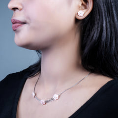 Blossom Charm 925 silver pendent set