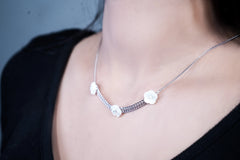 Blossom Charm 925 silver pendent set