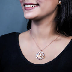 Blossom Charm 925 silver pendent set