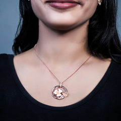 Blossom Charm 925 silver pendent set