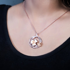 Blossom Charm 925 silver pendent set