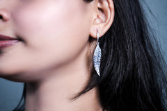 Silver Leaf Elegance Pendant set(16+2 INCH)