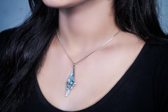 Silver Leaf Elegance Pendant set