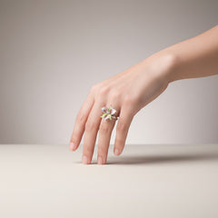 Bloomlet Silver Ring (Free Size)
