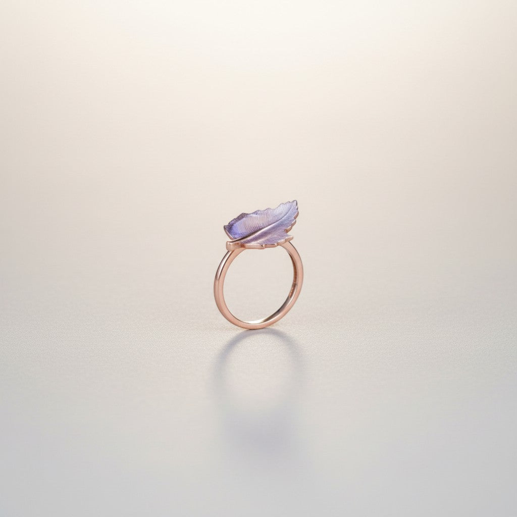 Petal Whisper Silver  Ring(FREE SIZE)