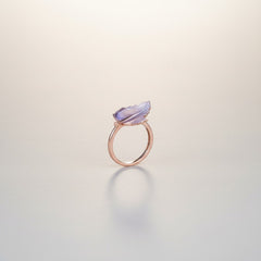 Petal Whisper Silver  Ring(FREE SIZE)