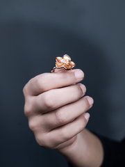 Floral Grace Silver Ring