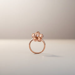Floral Grace Silver Ring