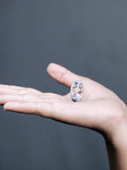 Cosmic Sparkle Silver Ring