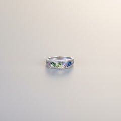 Cosmic Sparkle Silver Ring