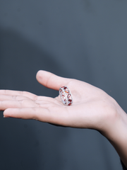 Cosmic Sparkle Silver Ring(FREE SIZE)