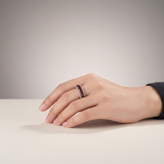 Cosmic Sparkle Silver Ring(FREE SIZE)