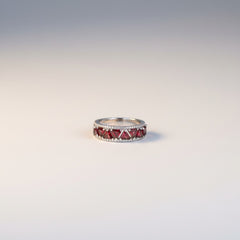 Cosmic Sparkle Silver Ring(FREE SIZE)