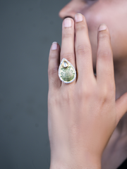 Artisan Aura Silver Ring(FREE SIZE)