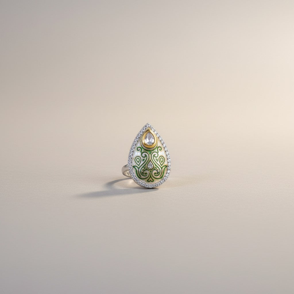 Artisan Aura Silver Ring(FREE SIZE)