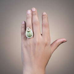 Artisan Aura Silver Ring(FREE SIZE)