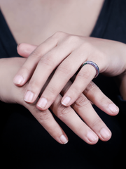 Rainbow Radiance Silver Ring(FREE SIZE)